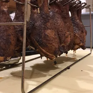 Smoked chicken drumsticks