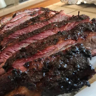 Close up of the smoke ring