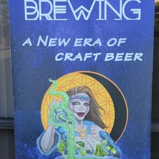 a sign for divine science brewing