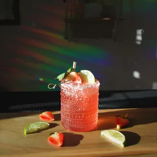 Perfectly balanced Strawberry Habanero Margarita