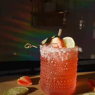 Perfectly balanced Strawberry Habanero Margarita