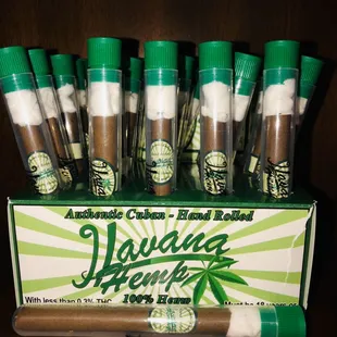 Hand rolled Cuban hemp cigars