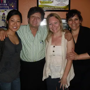 Waldo and his wife (far right) provided the best dinner and time