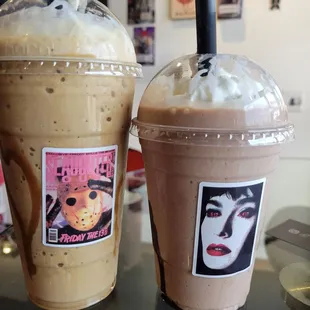 Frap and protein shake.