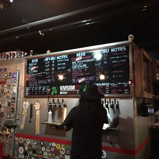 The beer menu on 11/20/18.