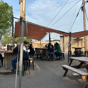 a group of people sitting around a table