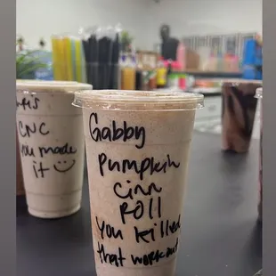 Pumpkin Cinnamon Roll Shake