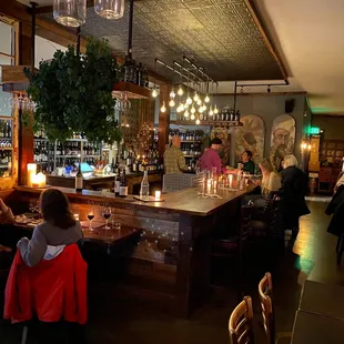 A cozy bar scene next to our retail shop.