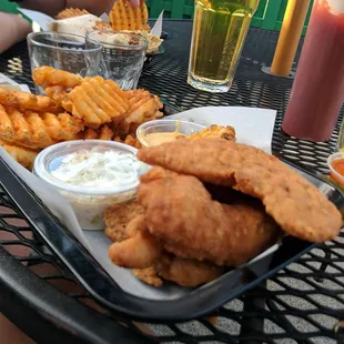 food, fish and chips
