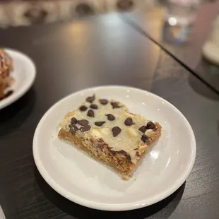 a slice of cake on a plate