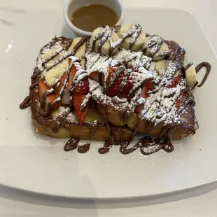 strawberry Strawberry Banana Nutella Brioche French Toast