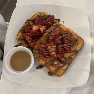 Strawberry Nutella French toast