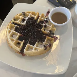 Blueberry Belgian Waffles