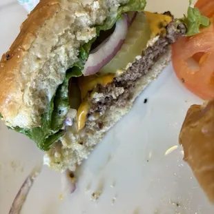 Over-sized bun....