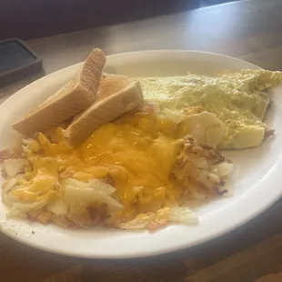 Chicken and Swiss Cheese Omelette