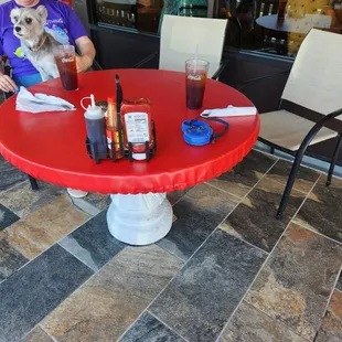 Dog friendly patio.