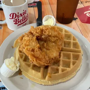 Chicken and Waffles Plate