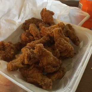 Just ordered 50 wings. Get them back to the hotel to see I only was given 41. I could see being off by 1 or 2 but 9?