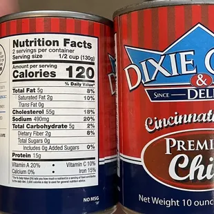 I'm not saying that Dixie Chili is healthy, but, check out those macros!  30/10/10 per can?!  Wow.
