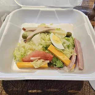 Regular sized salad.