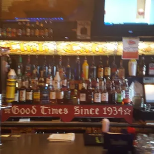 Some of their alcohol selection.