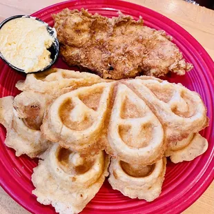 Chicken and waffles