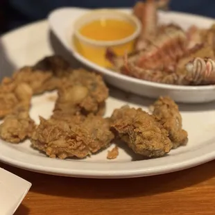 chicken wings and fried chicken, food