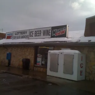 the front of the store