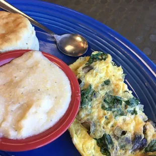 Biscuit, grits and &quot;build your own&quot; omelette