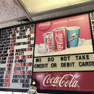 Cash only!