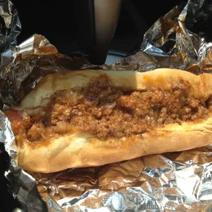 Their regular Chili Dog - excellent and ony cost $1.39.