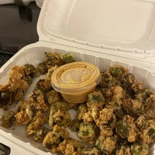 My okra is brunt soft and unseasoned very bad business