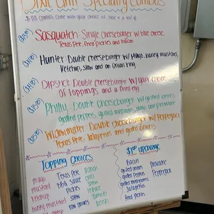 Specials board