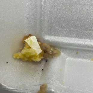 Egg shells in cornbread!! Be careful!!