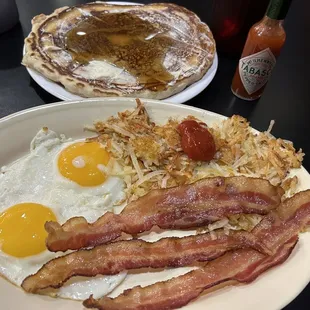 That pancake was huge and delicious!