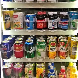 Some of the chilled drink selections. There's plenty more to choose from that can be purchased in bulk.
