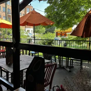 View of the outdoor patio.