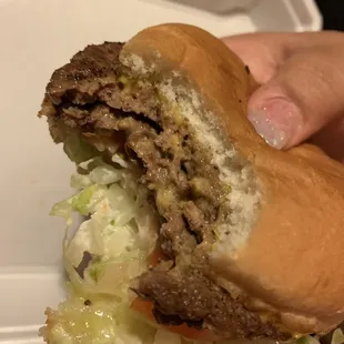We caught them on a good day! Burger was BOMB!