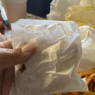 DONE with this company for a while. This was a &apos;large fry&apos;. These were UNTOUCHED!