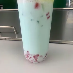 Cotton candy creamy milk