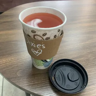 Hot teas available