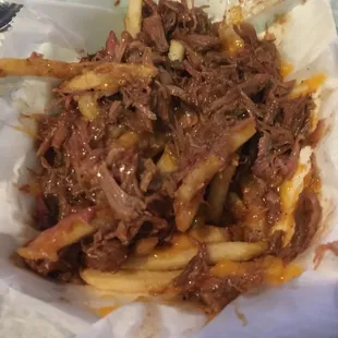 a basket of french fries