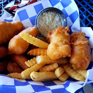 London-style fish-n-chips, $9.95