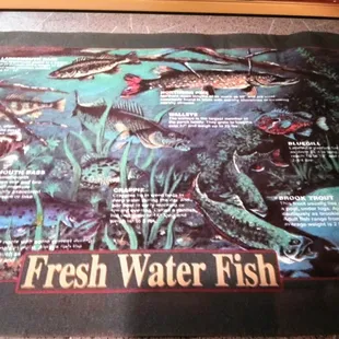 Ummmm, NO fresh water fish here. Help, Robert Irvine!!