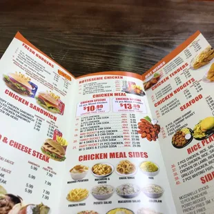 Menu-diverse and low prices