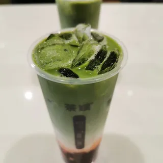 Strawberry Matcha Fresh Milk Tea