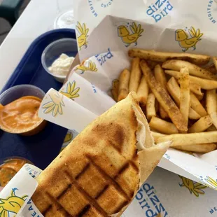 Loved their sauces. $15 total!