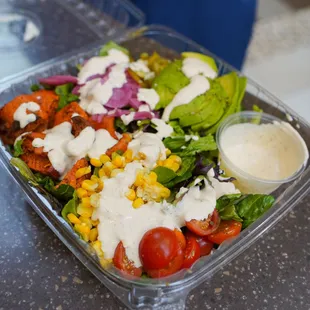 Cali Salad with Goddess Ranch