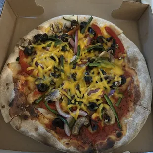 Pizza w/ my added vegan cheese