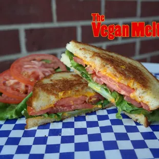 Non-Dairy Vegan Cheese, Fresh Lettuce &amp; Tomato